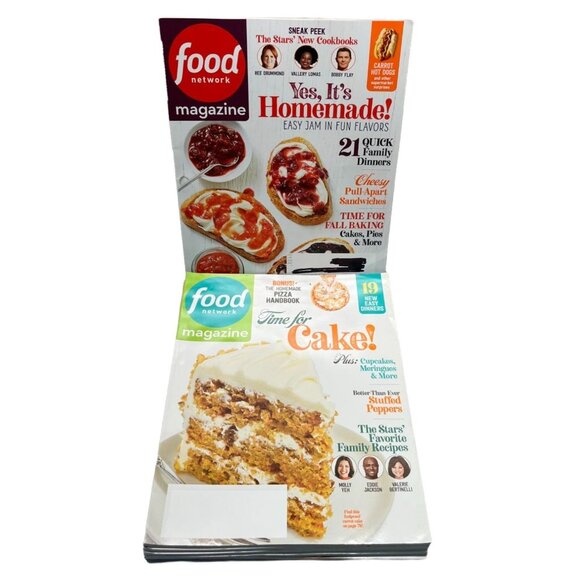 Food Network Magazine Lot 6 Issues 2021 Recipes Features Pasta Burgers Cakes - Picture 3 of 16